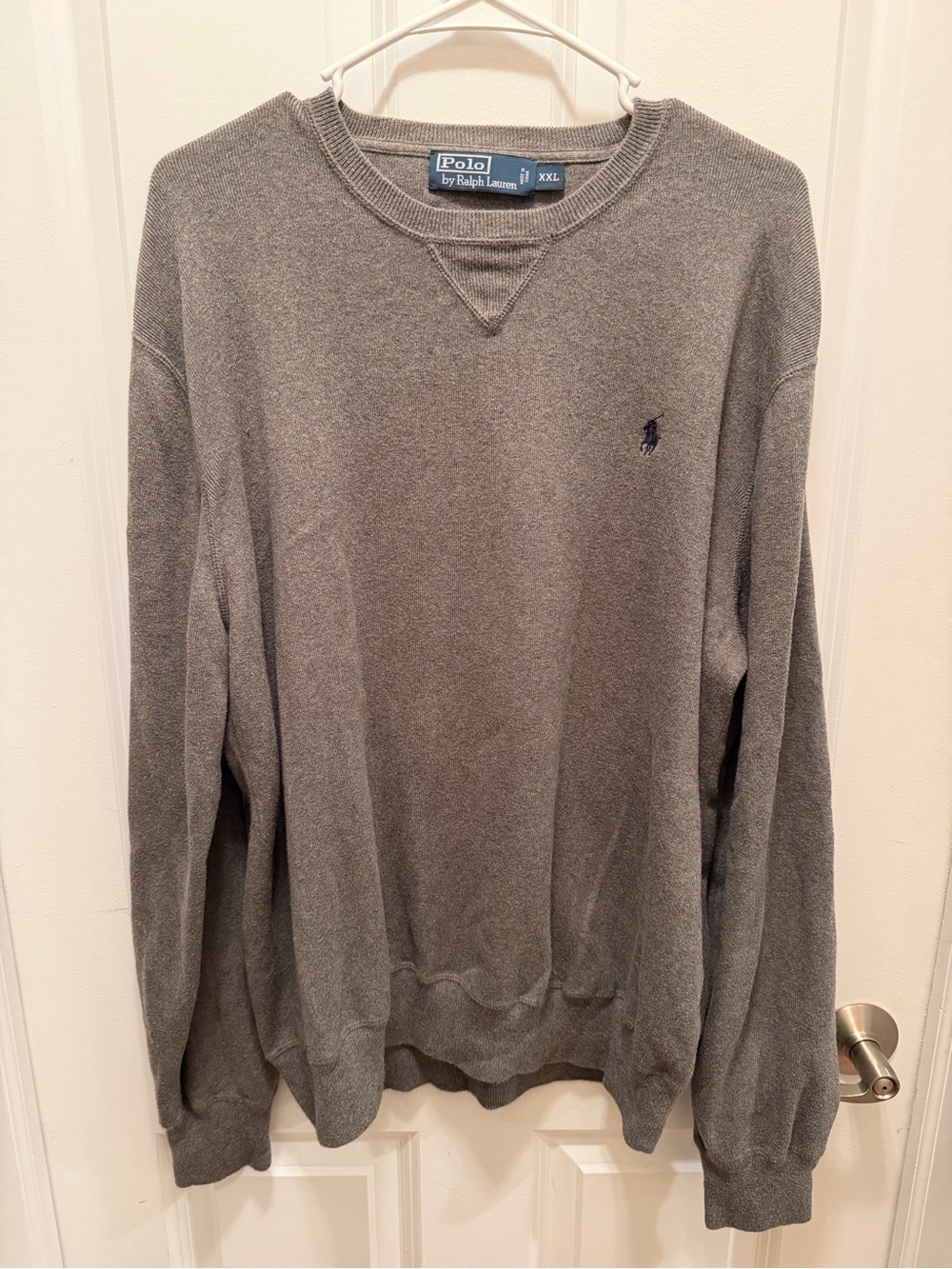 Polo by Ralph Lauren Men's Gray Crewneck Sweater - Size XXL